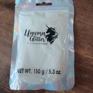Unicorn glitter bath fizzer